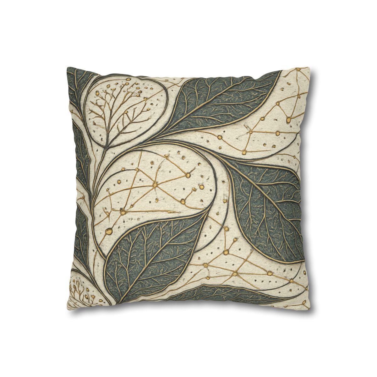 Leaf Vein Starchart Filigree designer print pillow cases