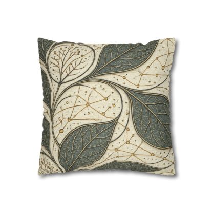 Leaf Vein Starchart Filigree designer print pillow cases