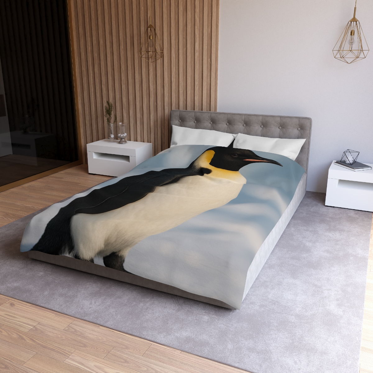 Aurora Drifter Emperor Penguin stylish duvet covers
