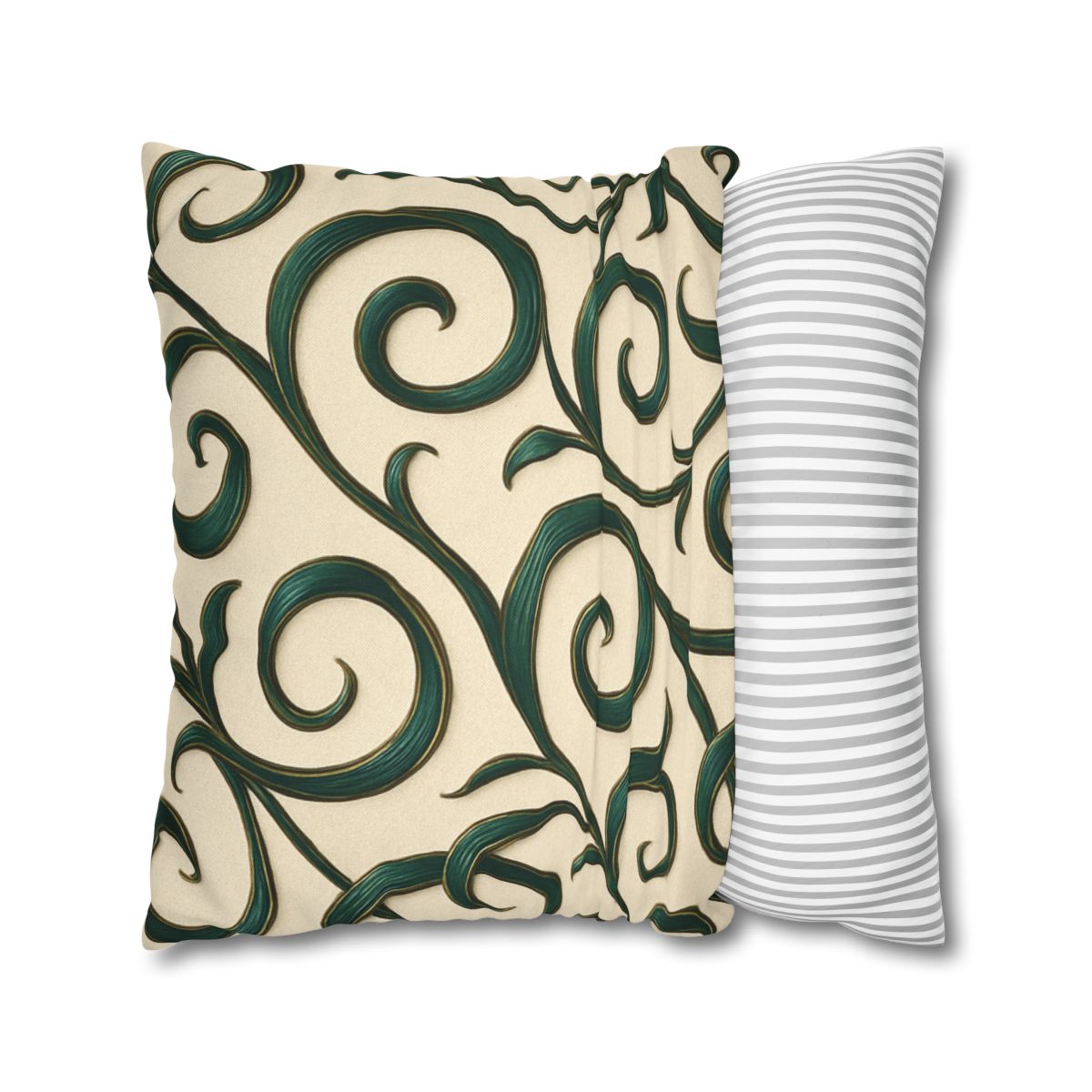 Vine Curl Ribbon Matrix stylish decorative pillowcases