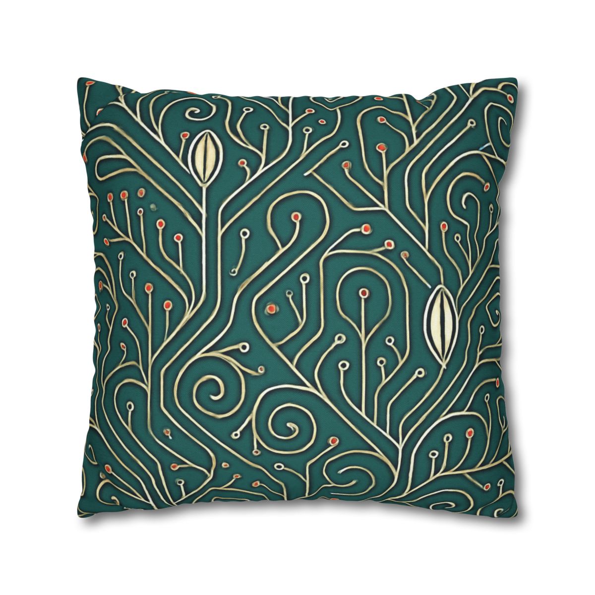 Vine Circuit Filigree designer print pillow cases