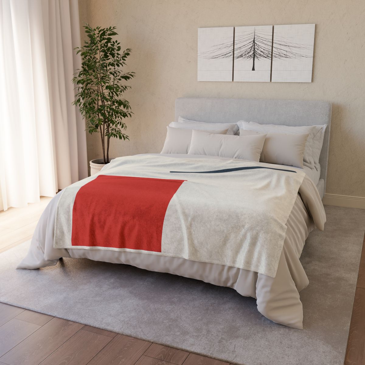 Diagonal Square And Bar Balance unique gift blanketscustom blankets