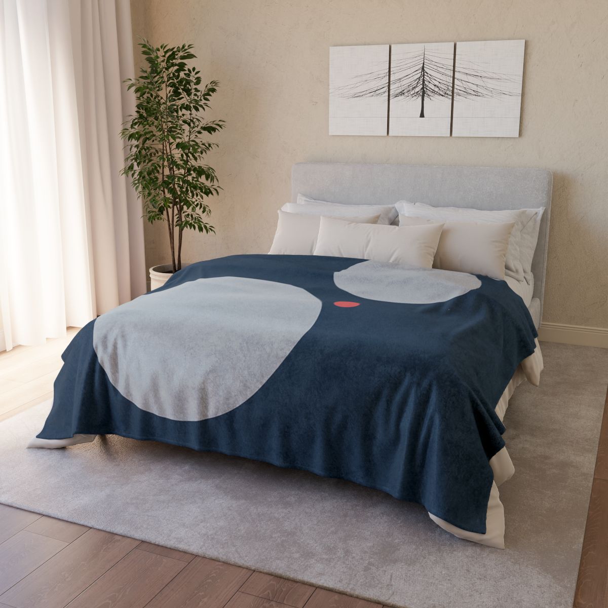 Three Quiet Circles warm winter blankets