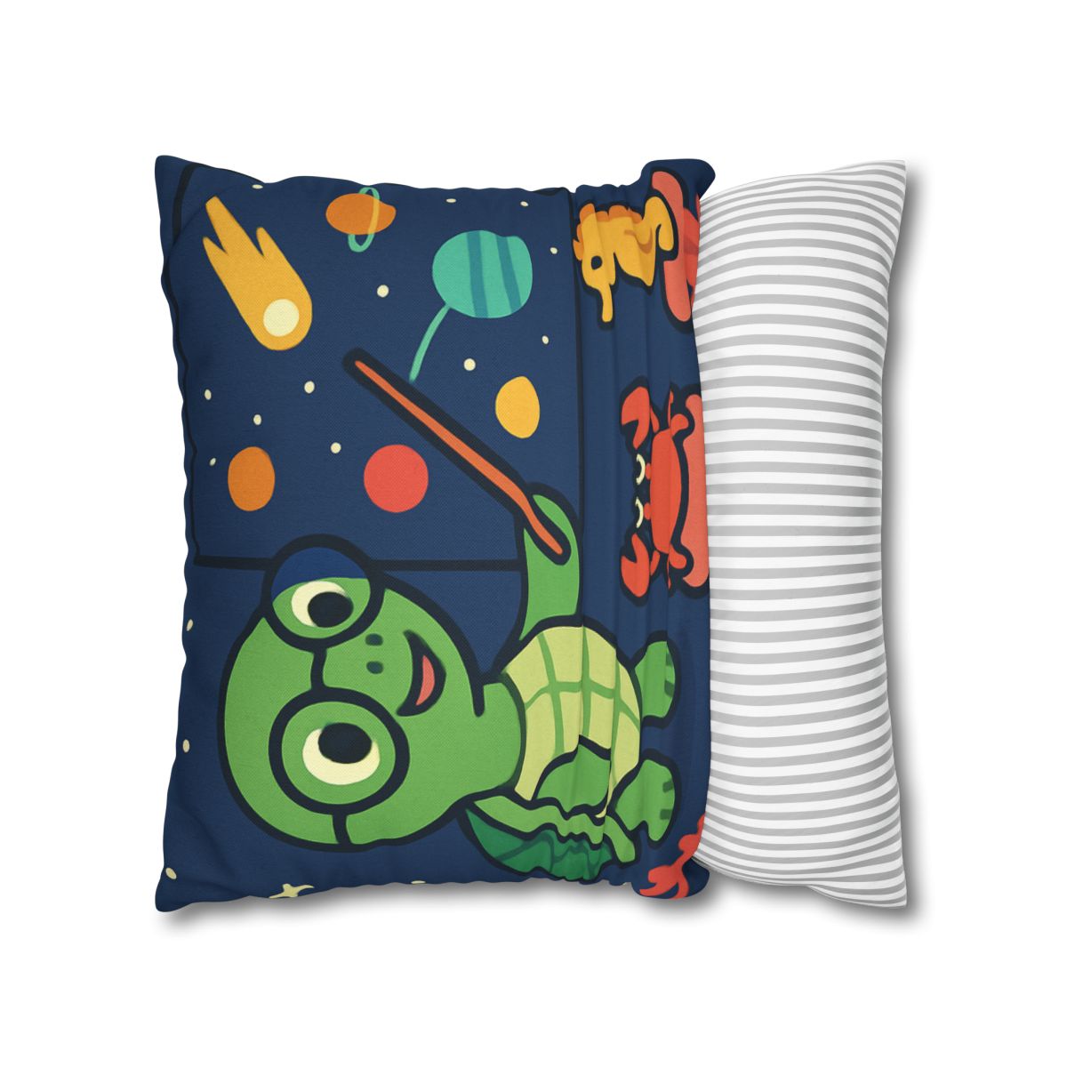 Comet Classroom Turtle personalized pillow covers