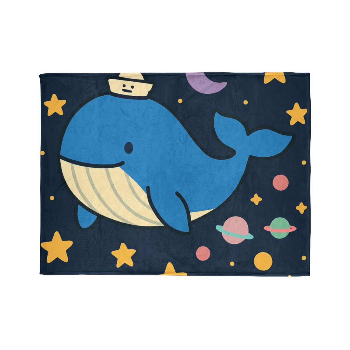Starry Whale Adventure unique gift blanketscustom blankets
