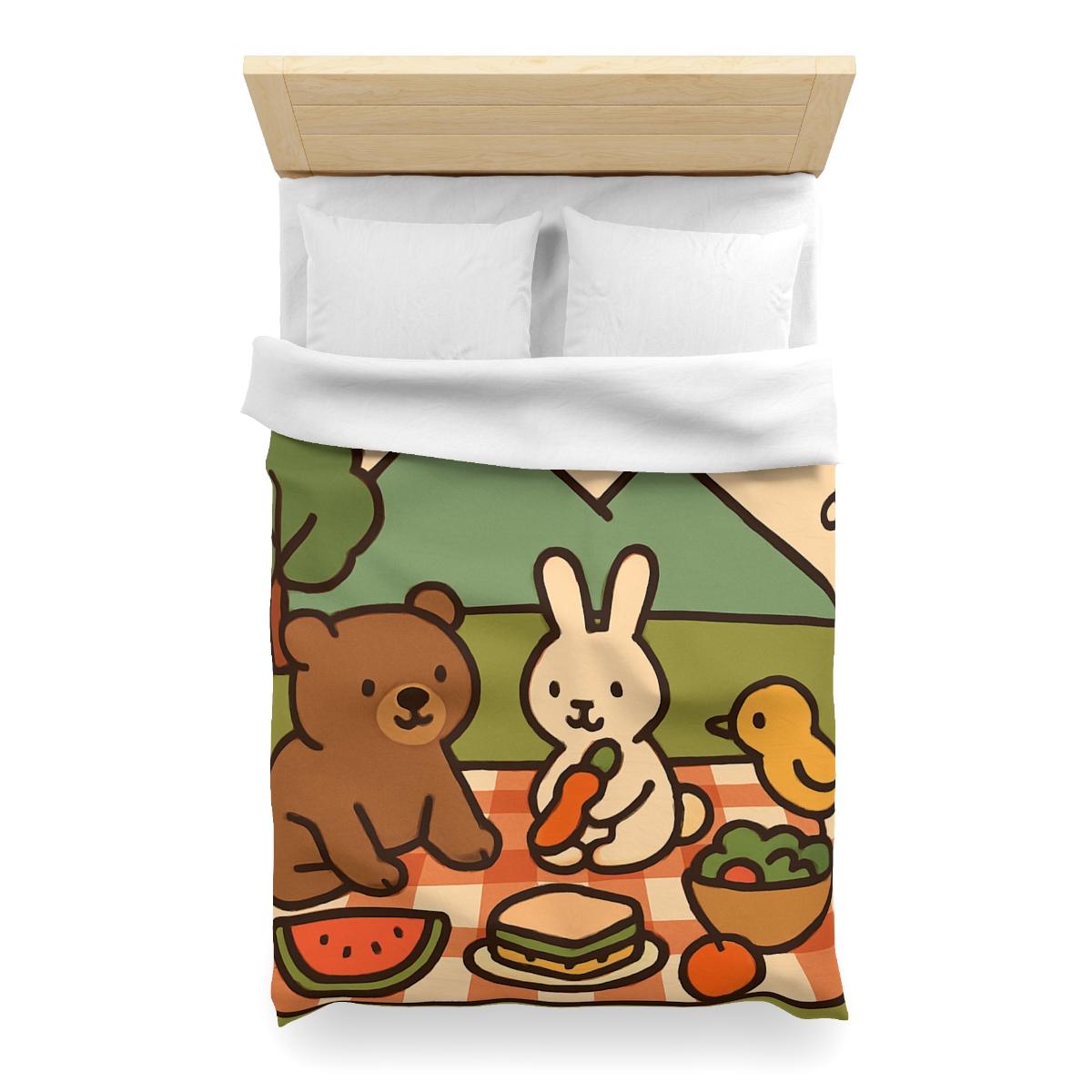 Mountain Picnic Pals soft comforter duvets