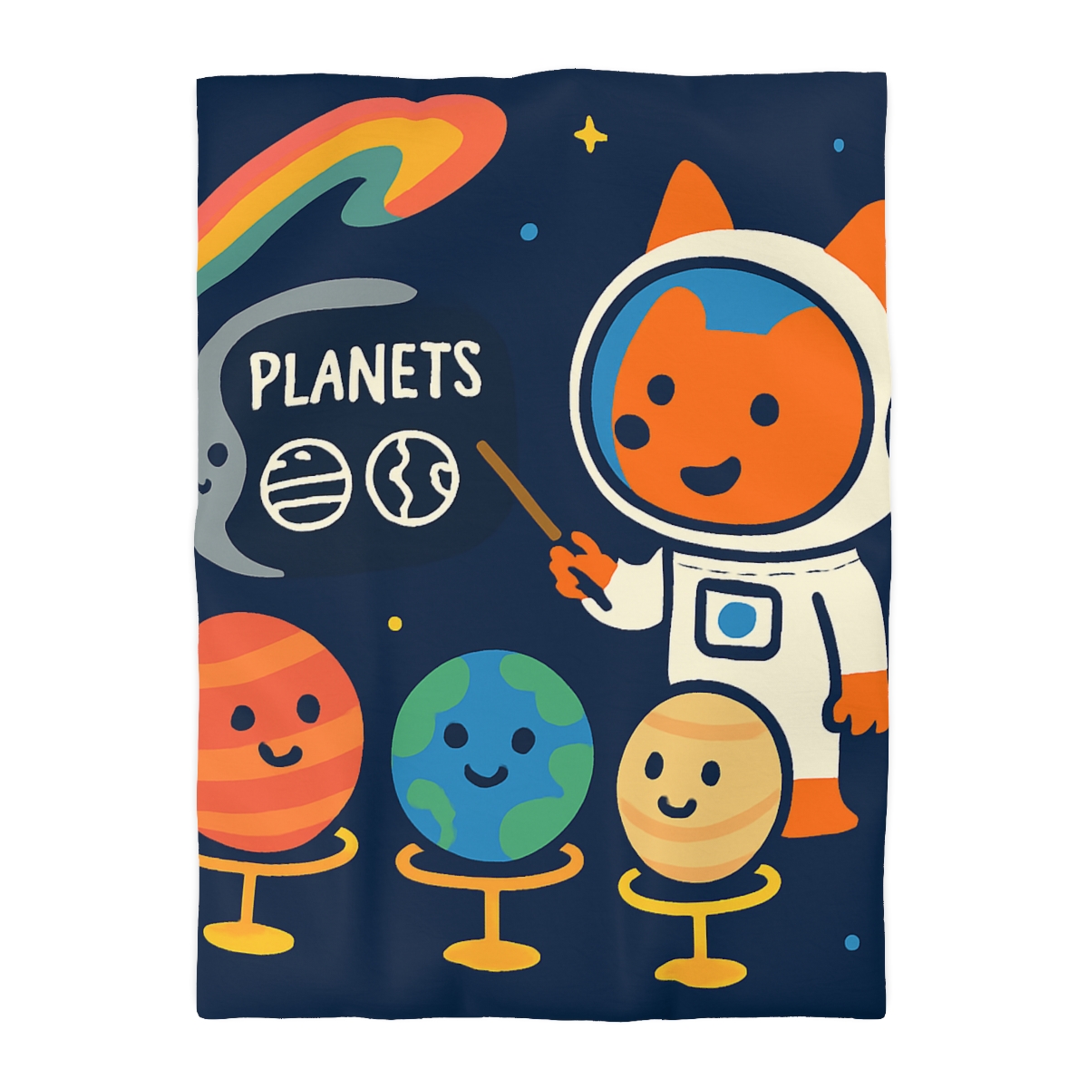 Comet Classroom With Astro Fox stylish duvet covers