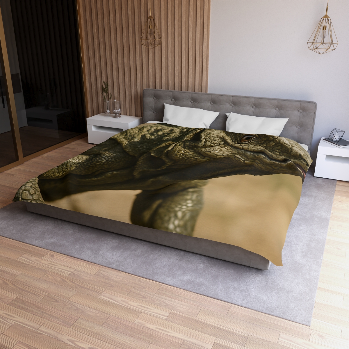 Ancient Sentinel Komodo Dragon stylish duvet covers