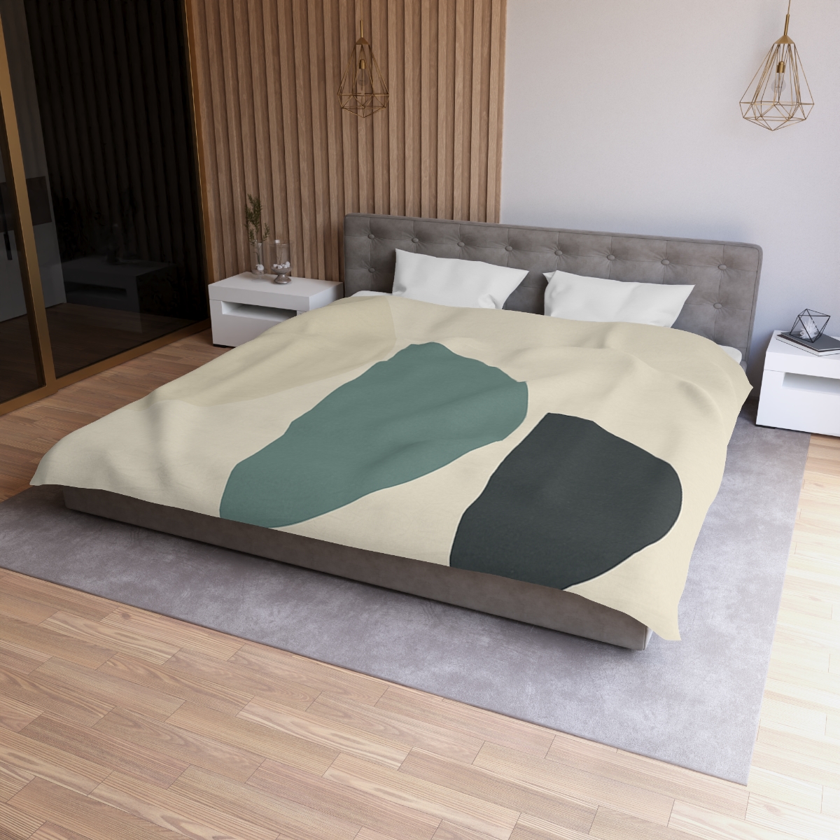 Staggered Crescent Trio soft comforter duvets