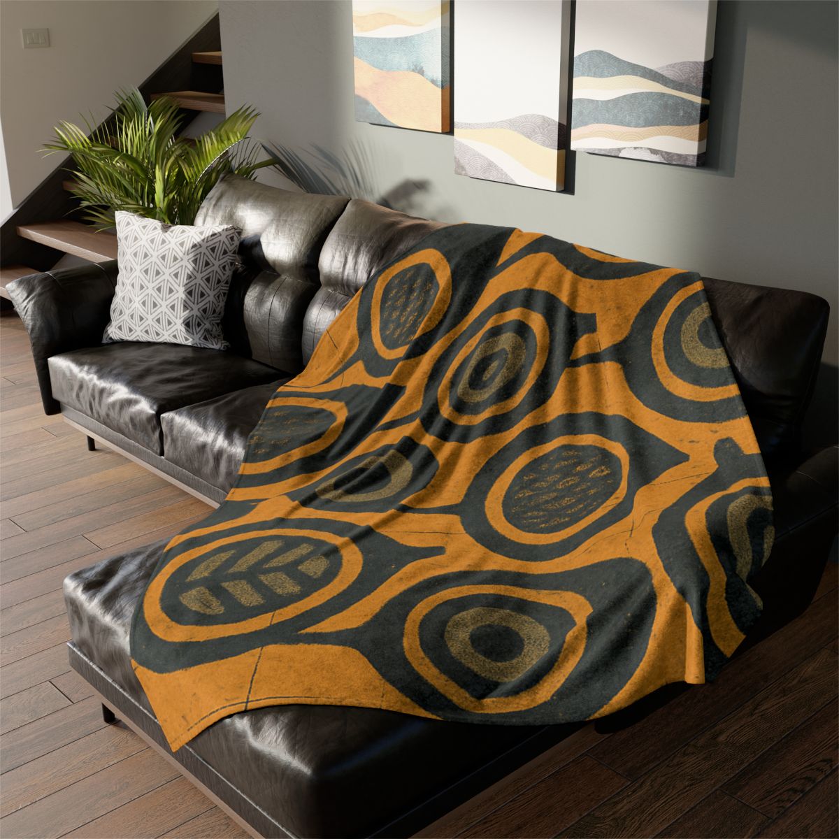 Seed Pod Cluster Matrix designer printed blankets