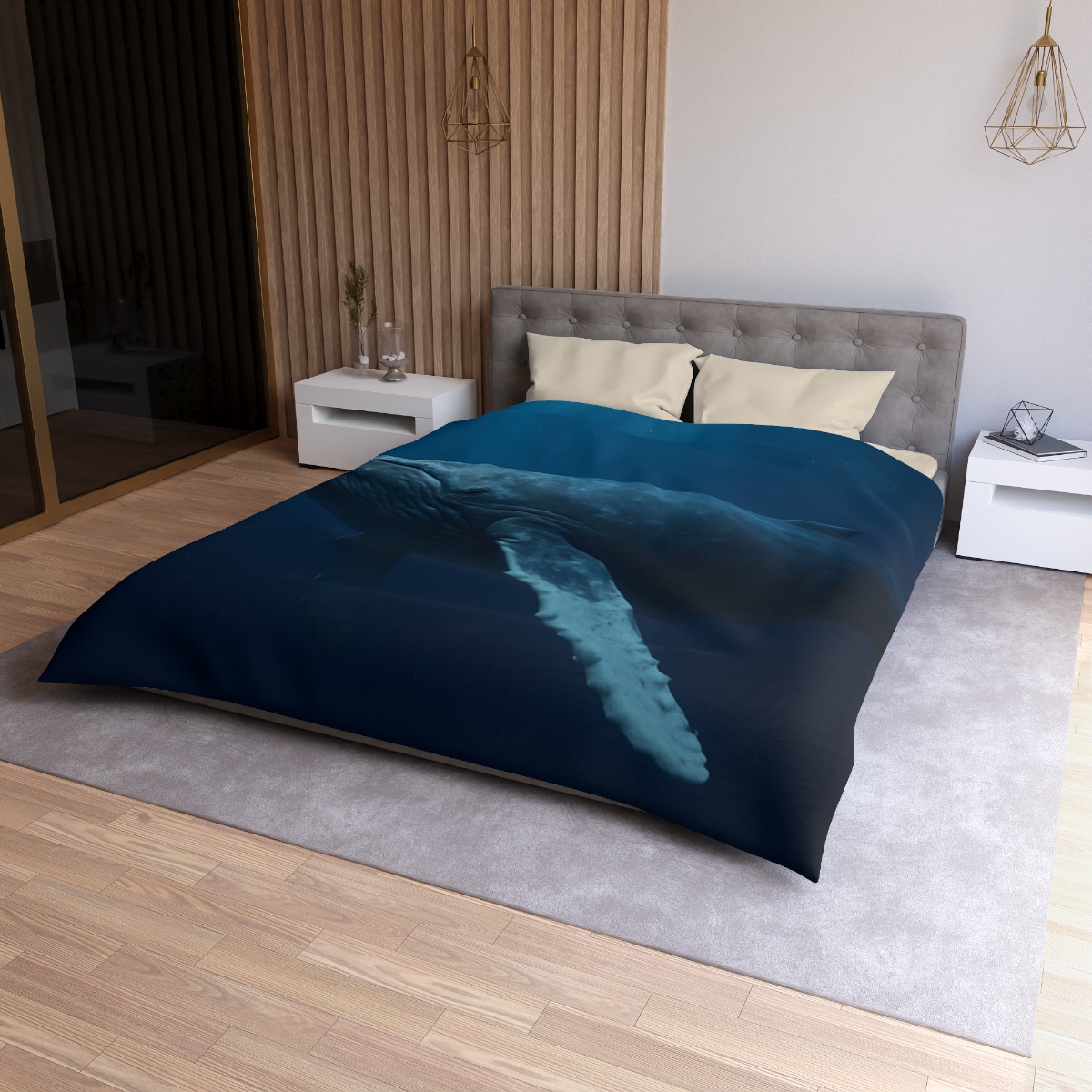 Deep Chorus Humpback Whale personalized bedding duvets
