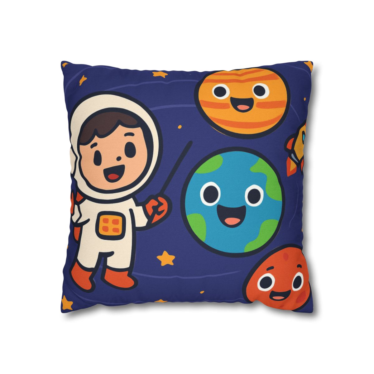 Galaxy School Of Friendly Planets trendy patterned pillow cases