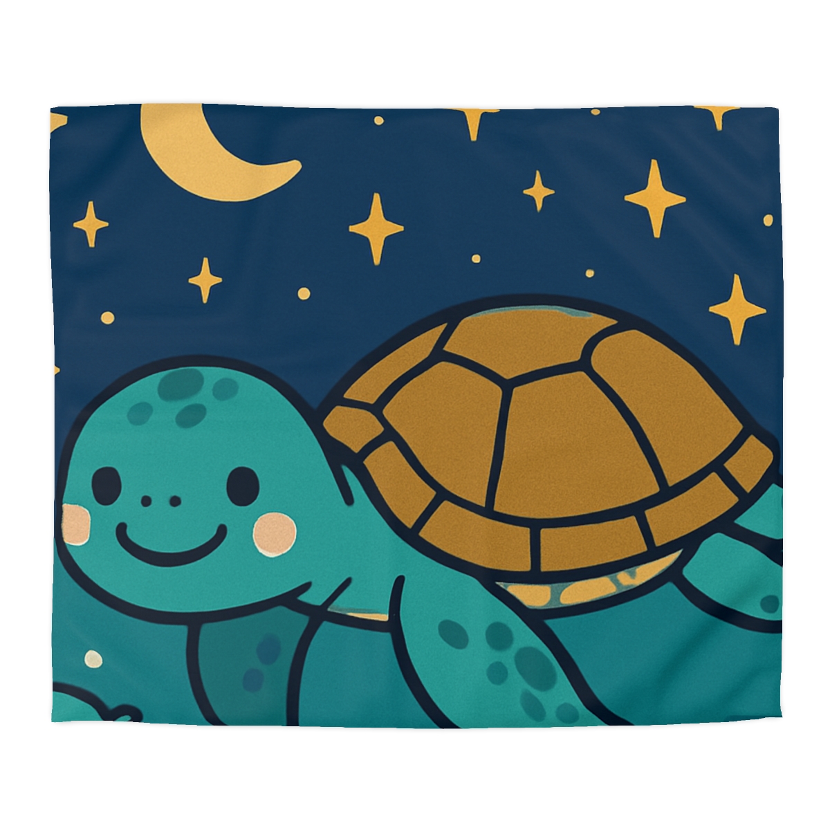 Starry Sea Turtle Voyage warm winter duvets
