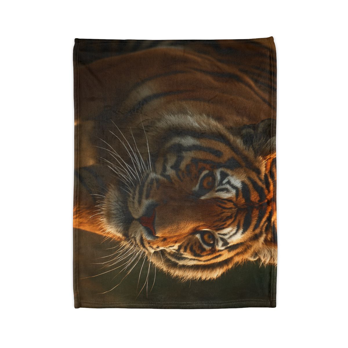 Forest Stalker Bengal Tiger personalized cozy blankets