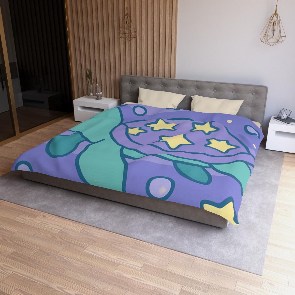 Nebula Ocean Turtle unique patterned duvets