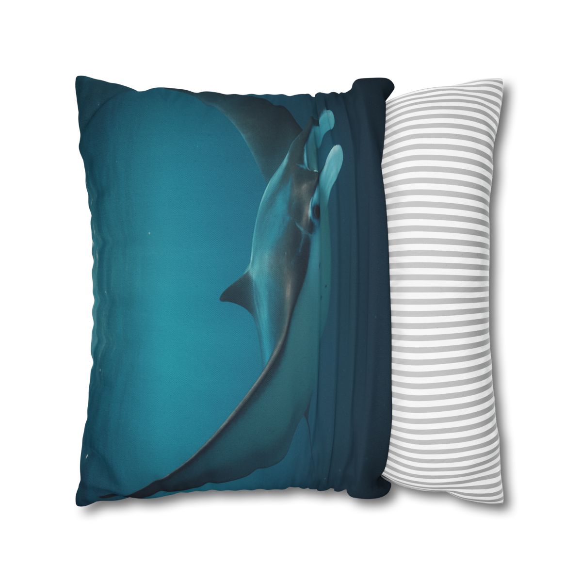 Cosmic Glide Manta Ray personalized pillow covers