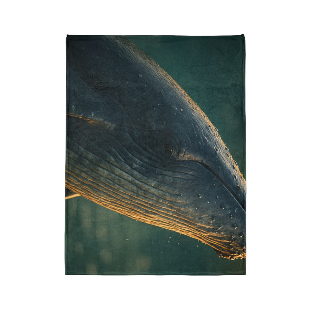 Silver Surge Humpback Whale soft fleece blankets