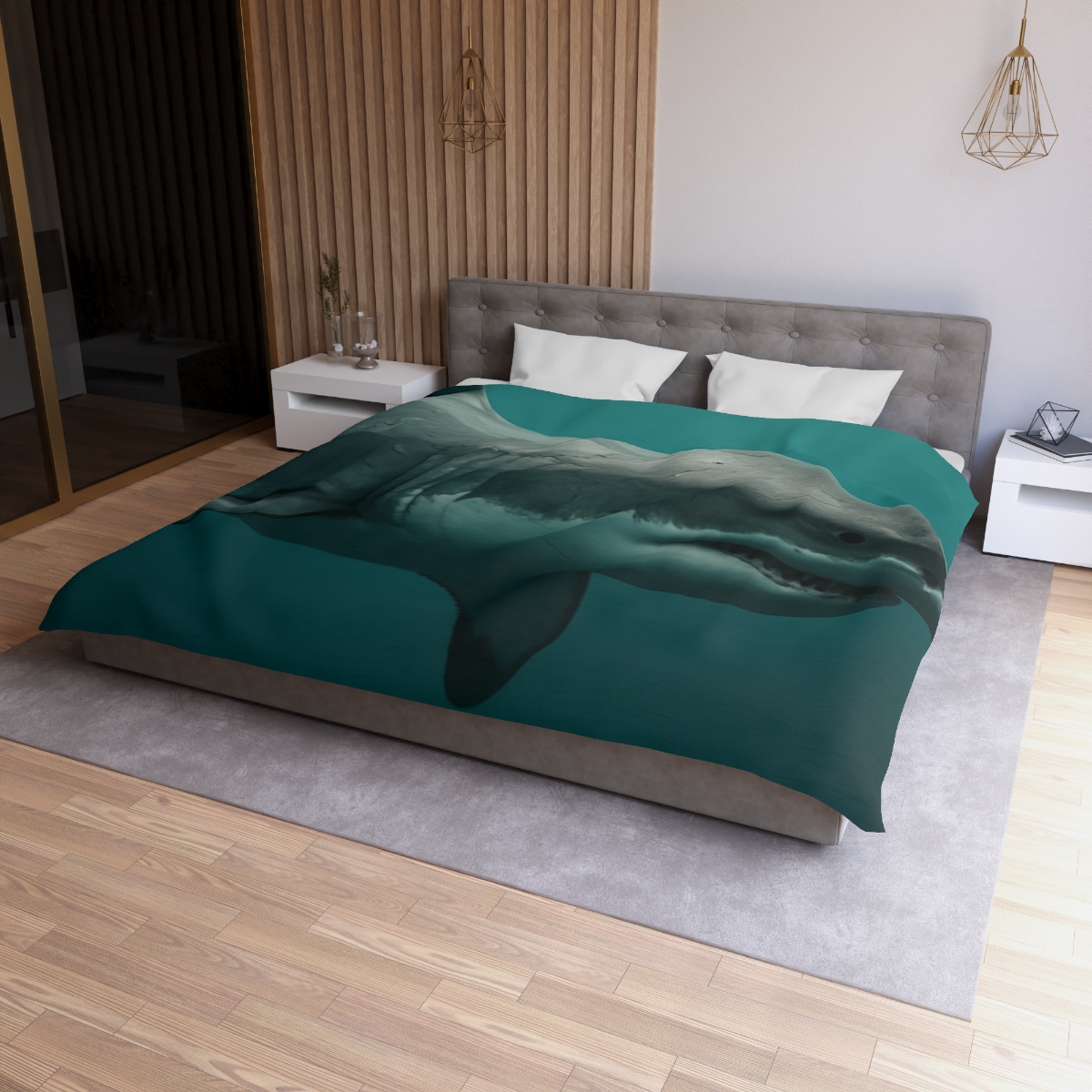 Silent Hunter Great White Shark unique patterned duvets