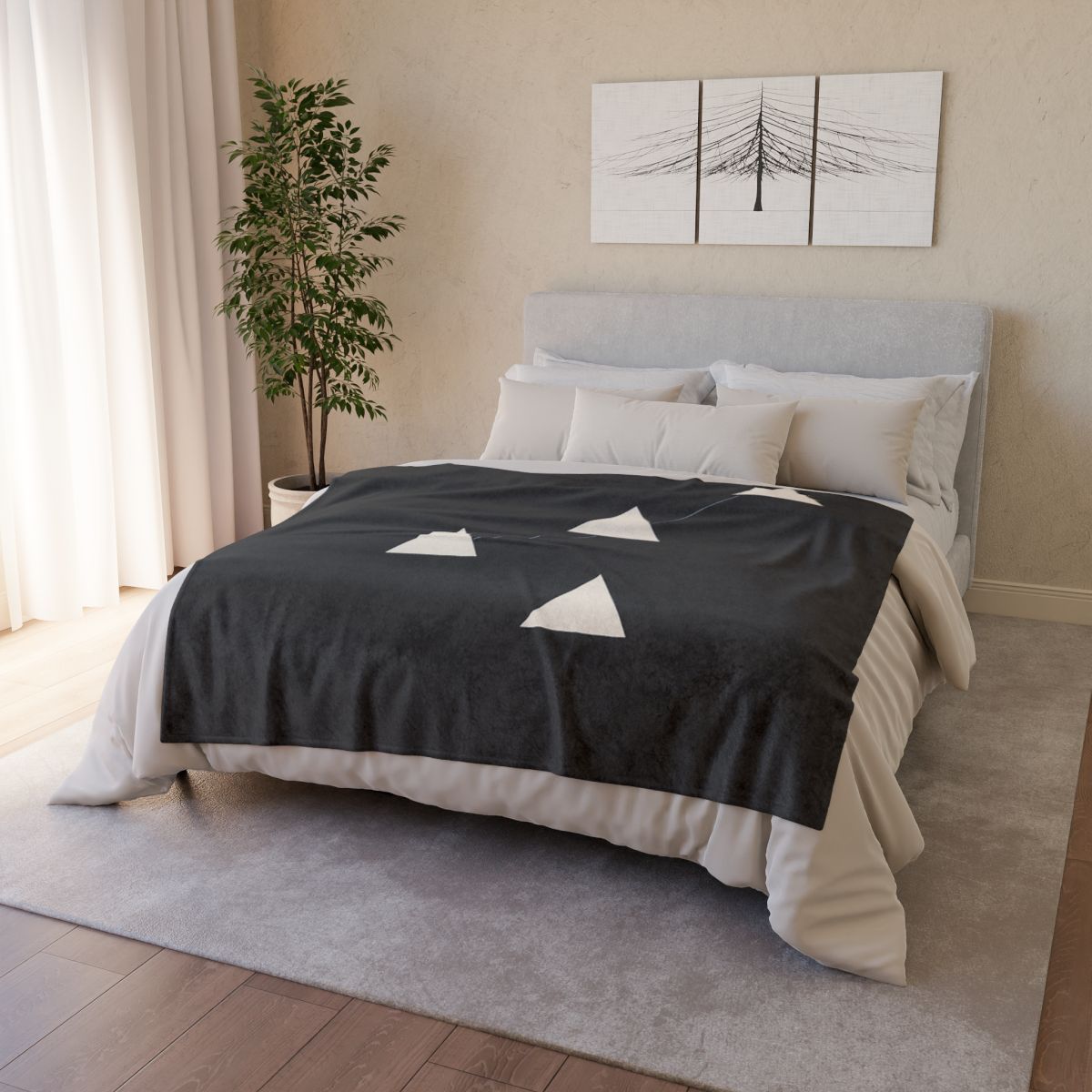 Triangular Constellation Steps personalized cozy blankets