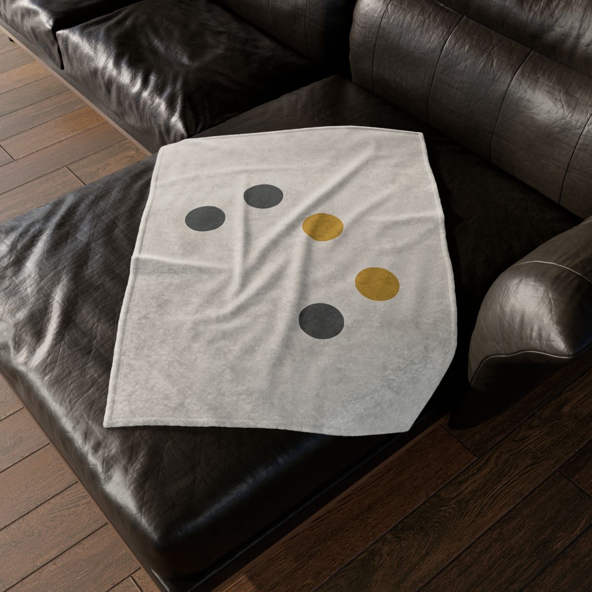 Asymmetric Dot Cluster decorative home blankets
