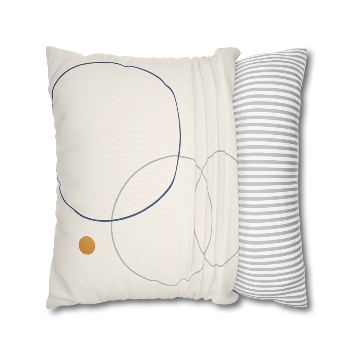 Balanced Cluster Of Three Rings soft cotton pillow cases