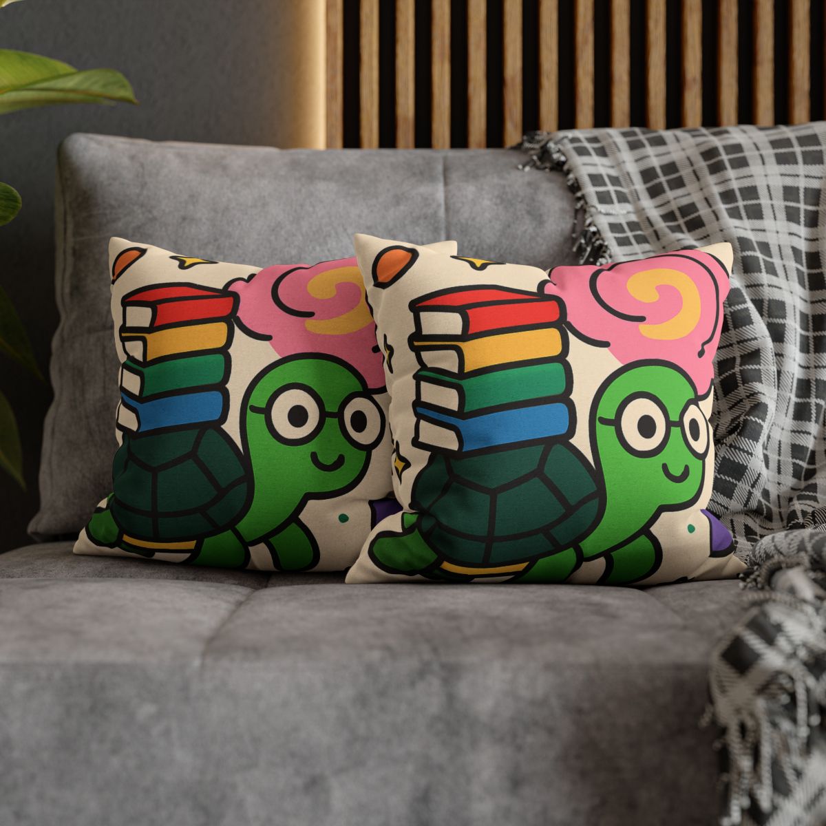Nebula Library Turtle trendy patterned pillow cases