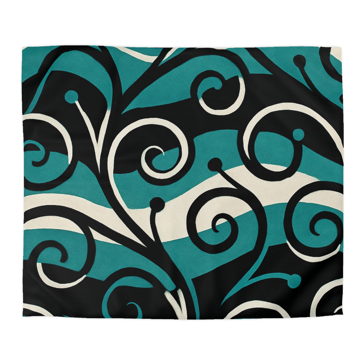 Vine Curl Wave Interference trendy bedroom duvets