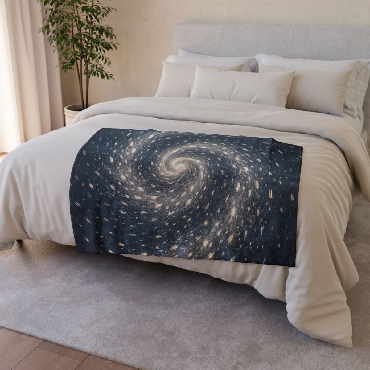 Radiant Particle Swirl trendy patterned blankets