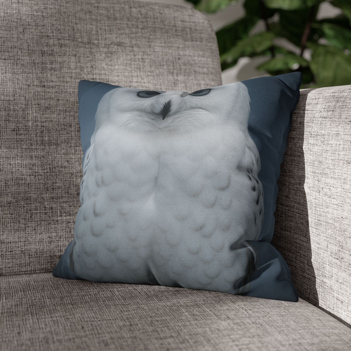Midnight Watch Snowy Owl designer print pillow cases