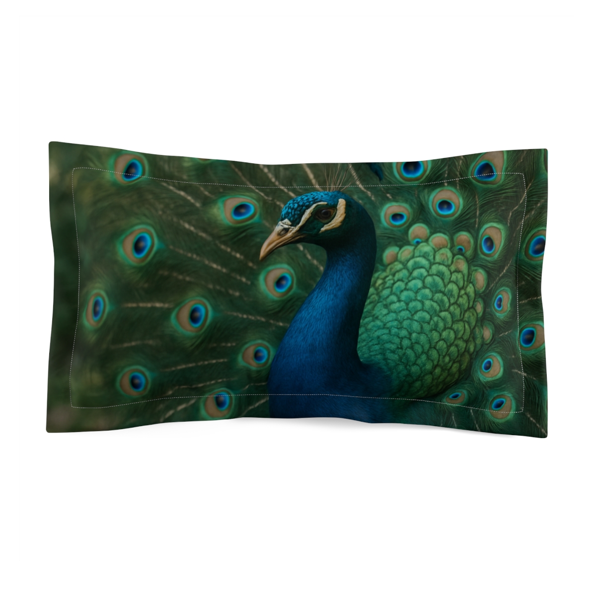 Feather Jewel Peacock unique shape pillows