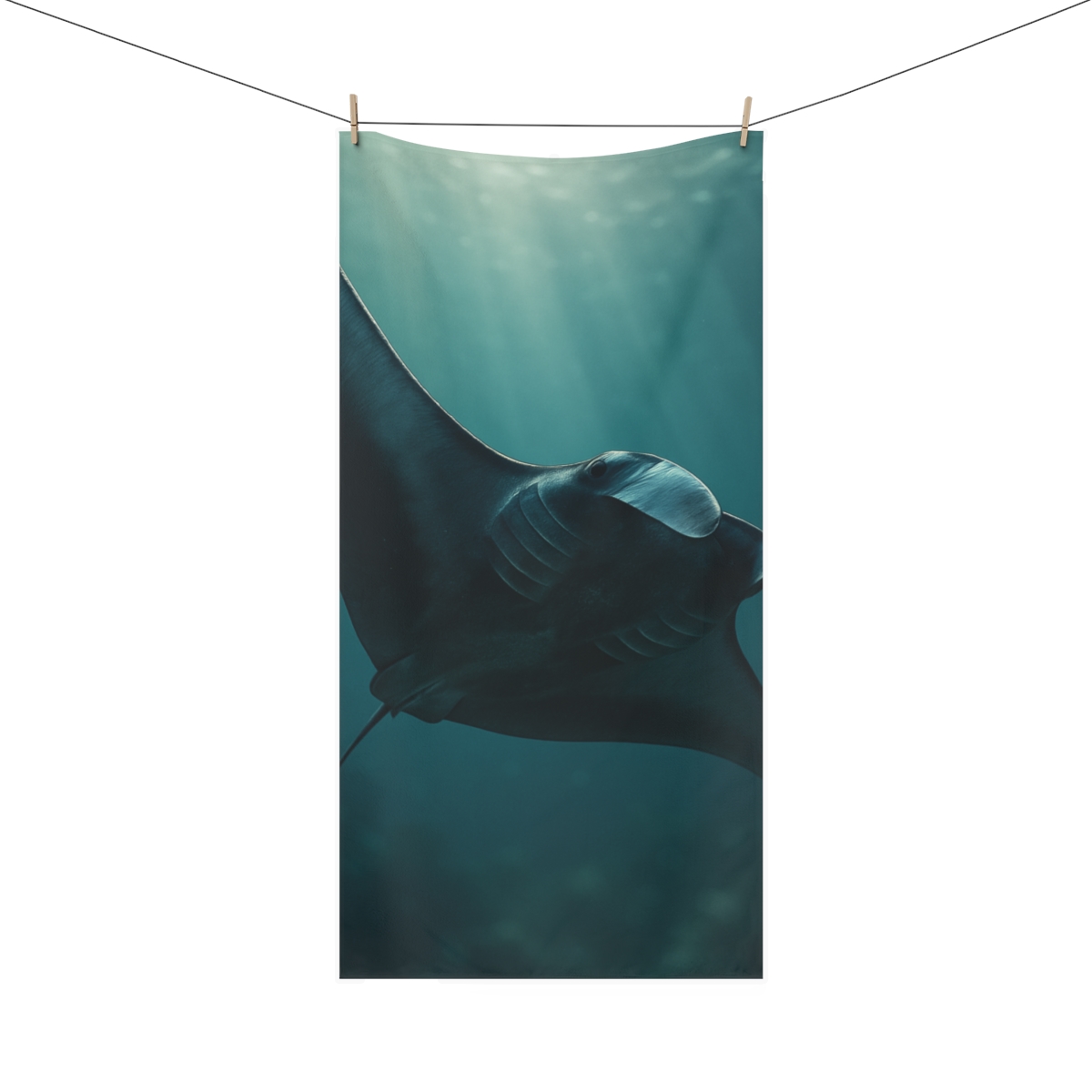 Silent Glide Manta Ray unique gift towels