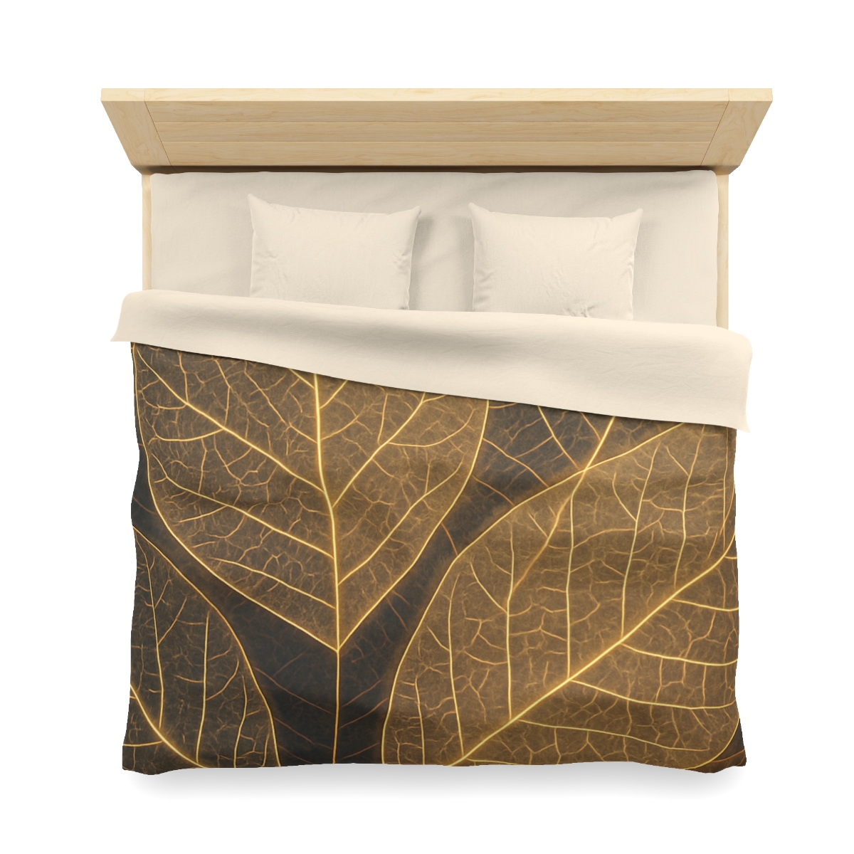 Solar Leaf Lattice designer printed duvets