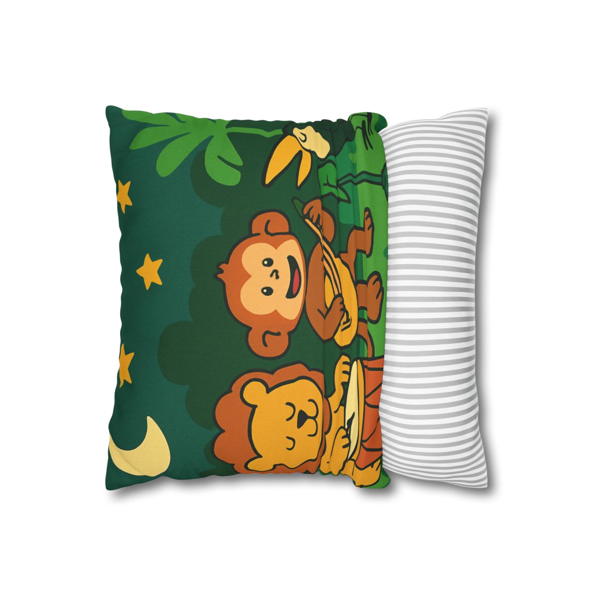 Moonlight Jungle Orchestra designer print pillow cases