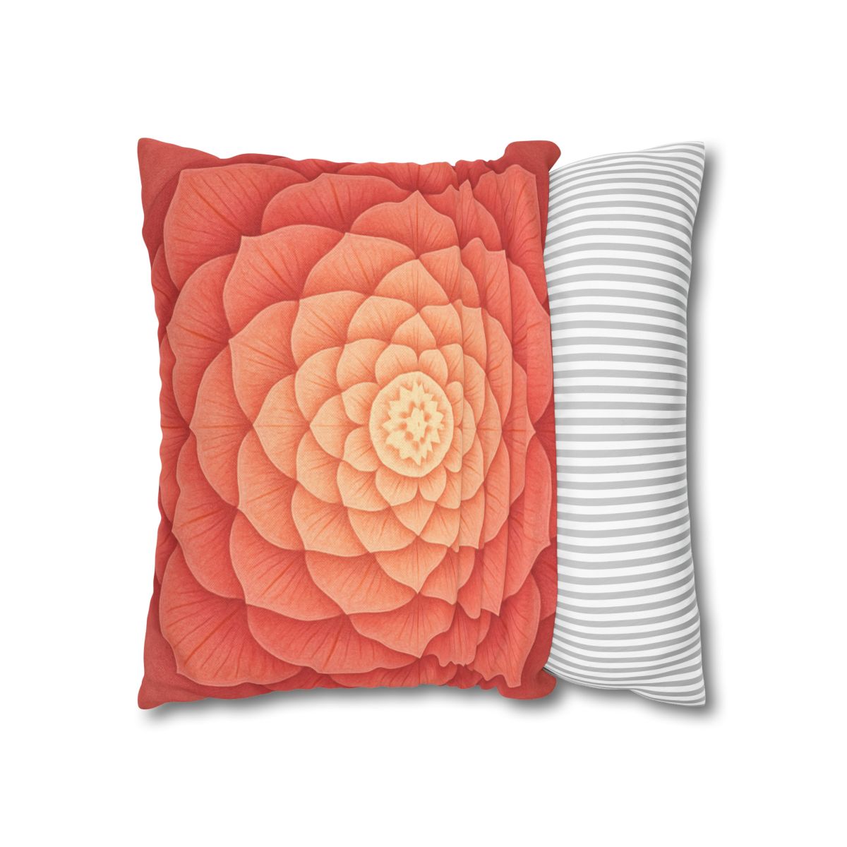 Petal Spiral Mandala personalized pillow covers