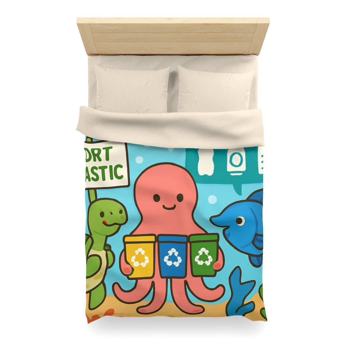 Coral Reef Recycling Parade unique patterned duvets