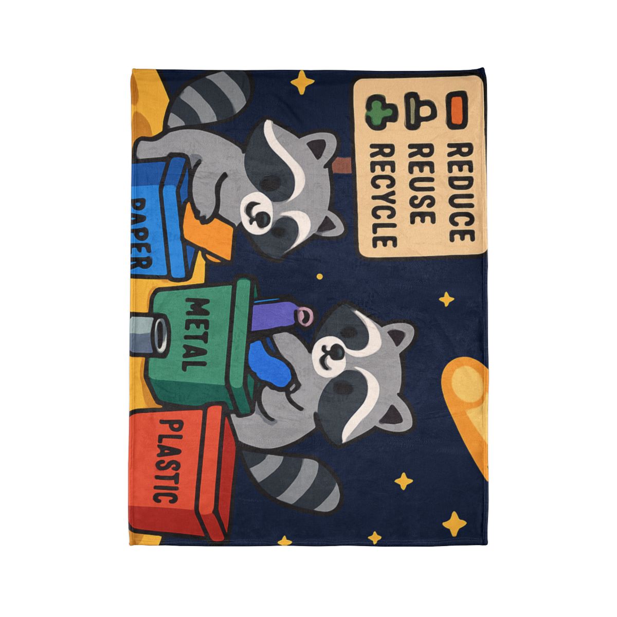 Comet Tail Recycling Rangers stylish throw blankets