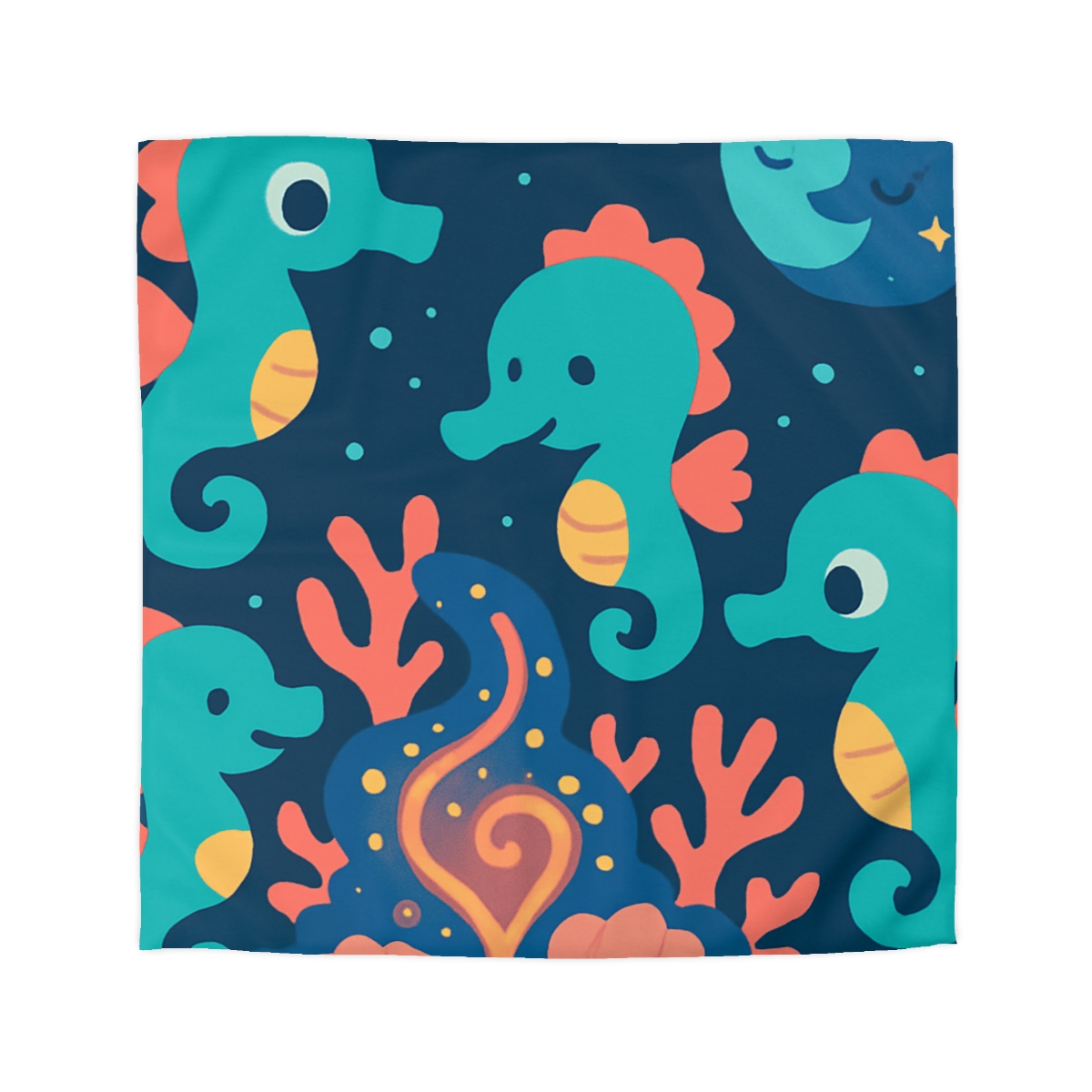 Cosmic Coral Carnival custom duvets