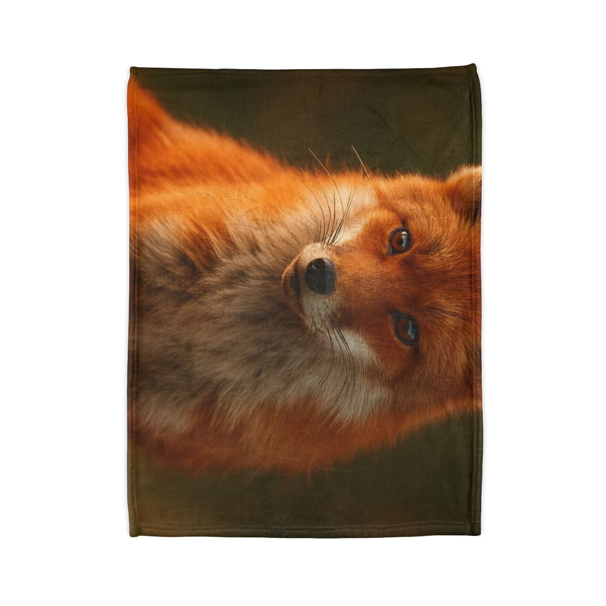 Crimson Whisper Red Fox decorative home blankets