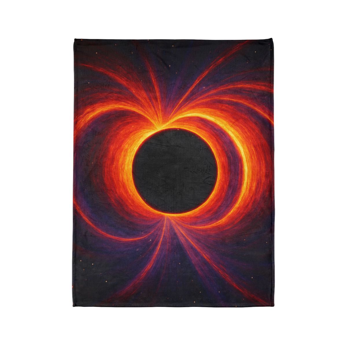 Gravitational Halo Bloom stylish throw blankets