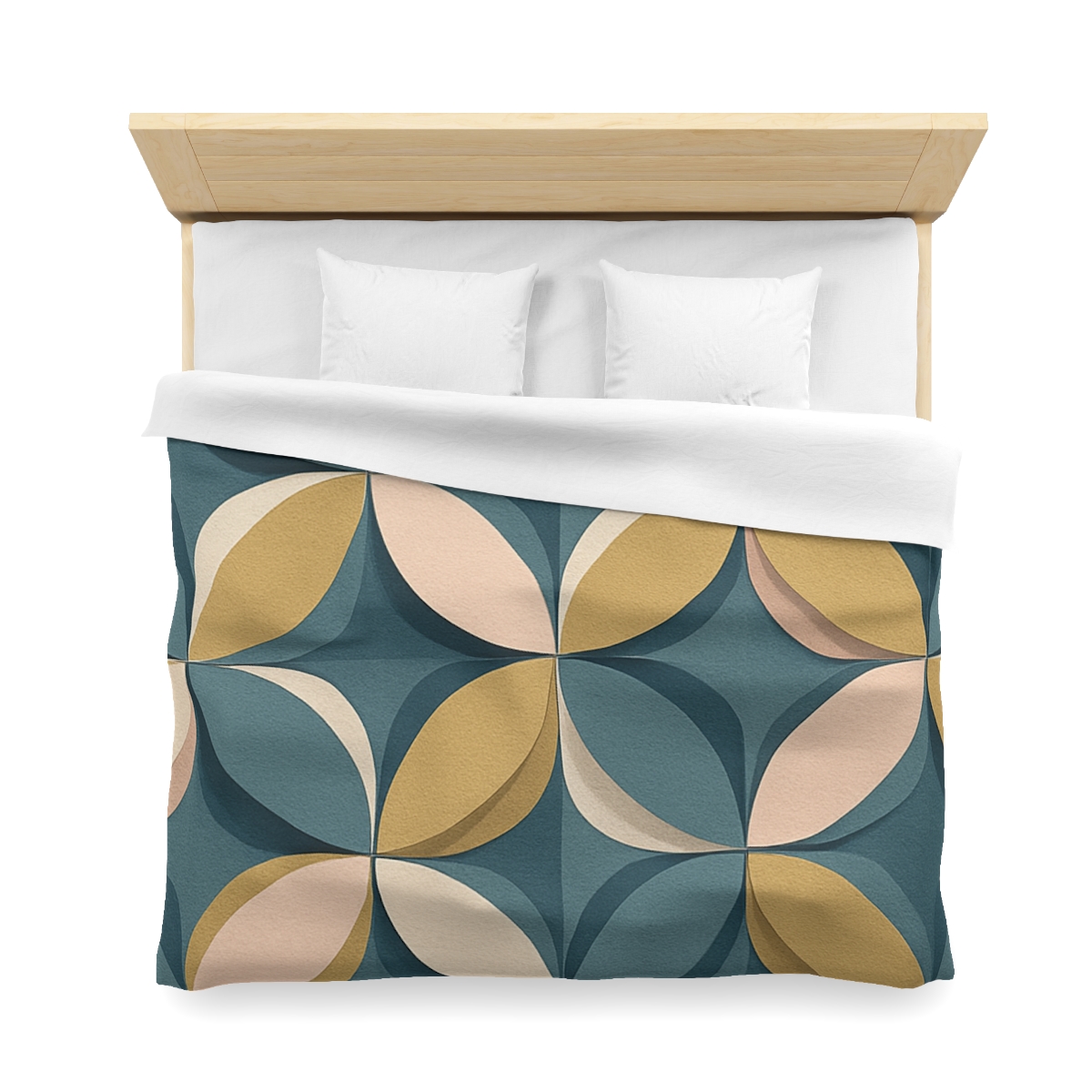 Petal Ripple Grid designer printed duvets