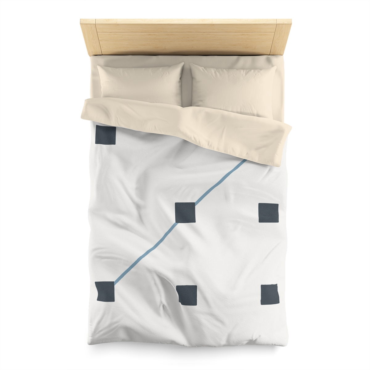 Diagonal Star Path Grid stylish duvet covers