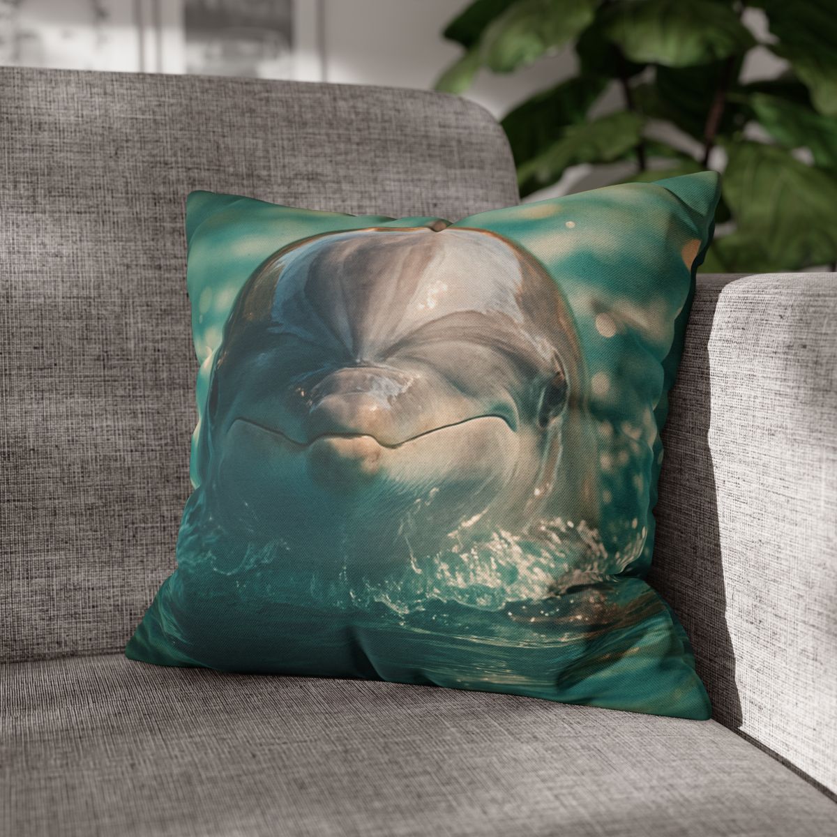 Coral Realm Dolphin comfortable bedding pillow covers
