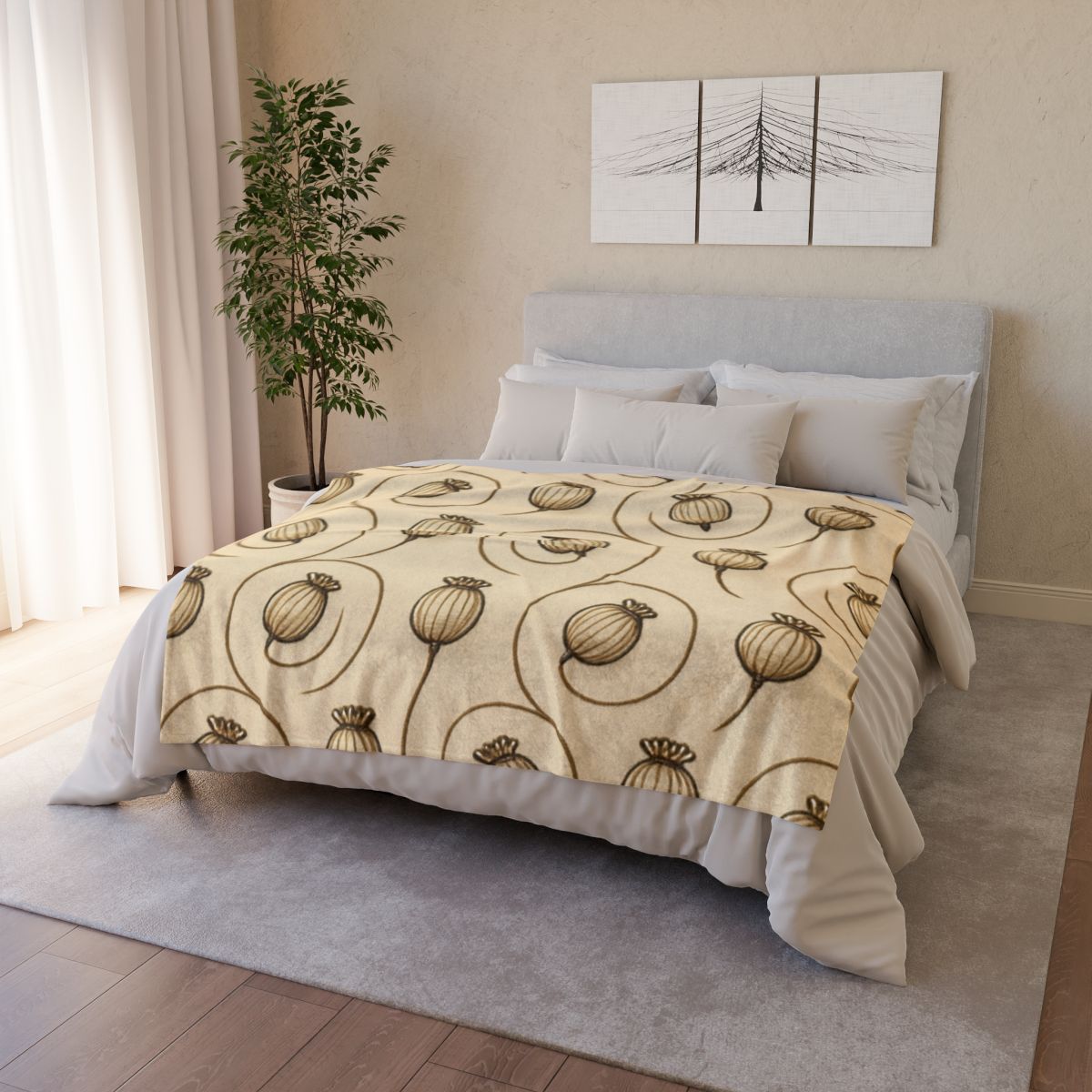 Seed Pod Spiral Ledger decorative home blankets