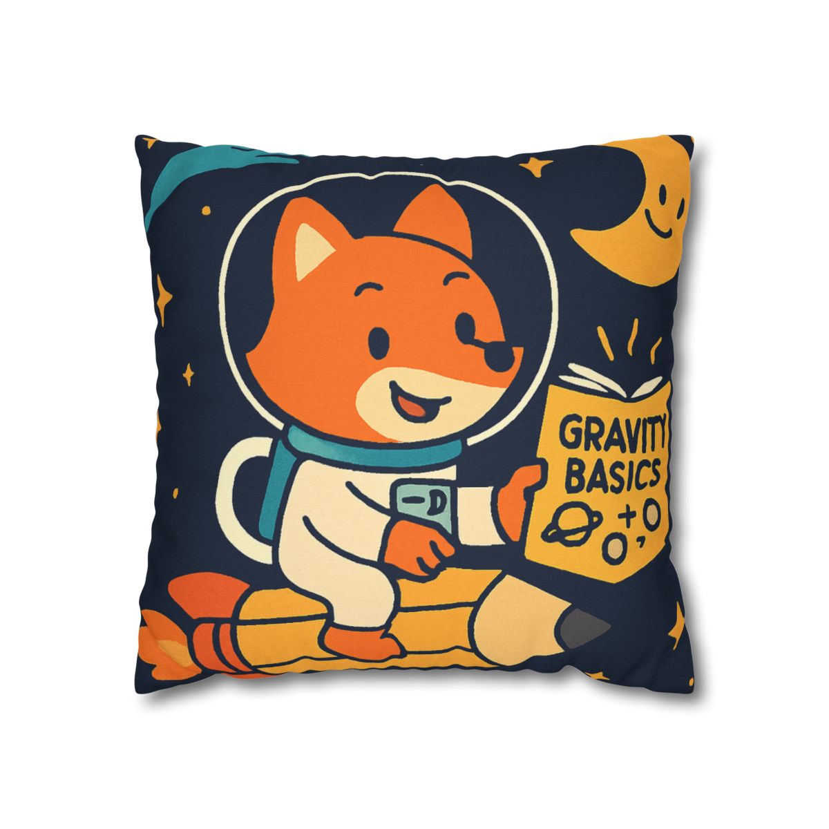 Comet Library Delivery Fox designer print pillow cases