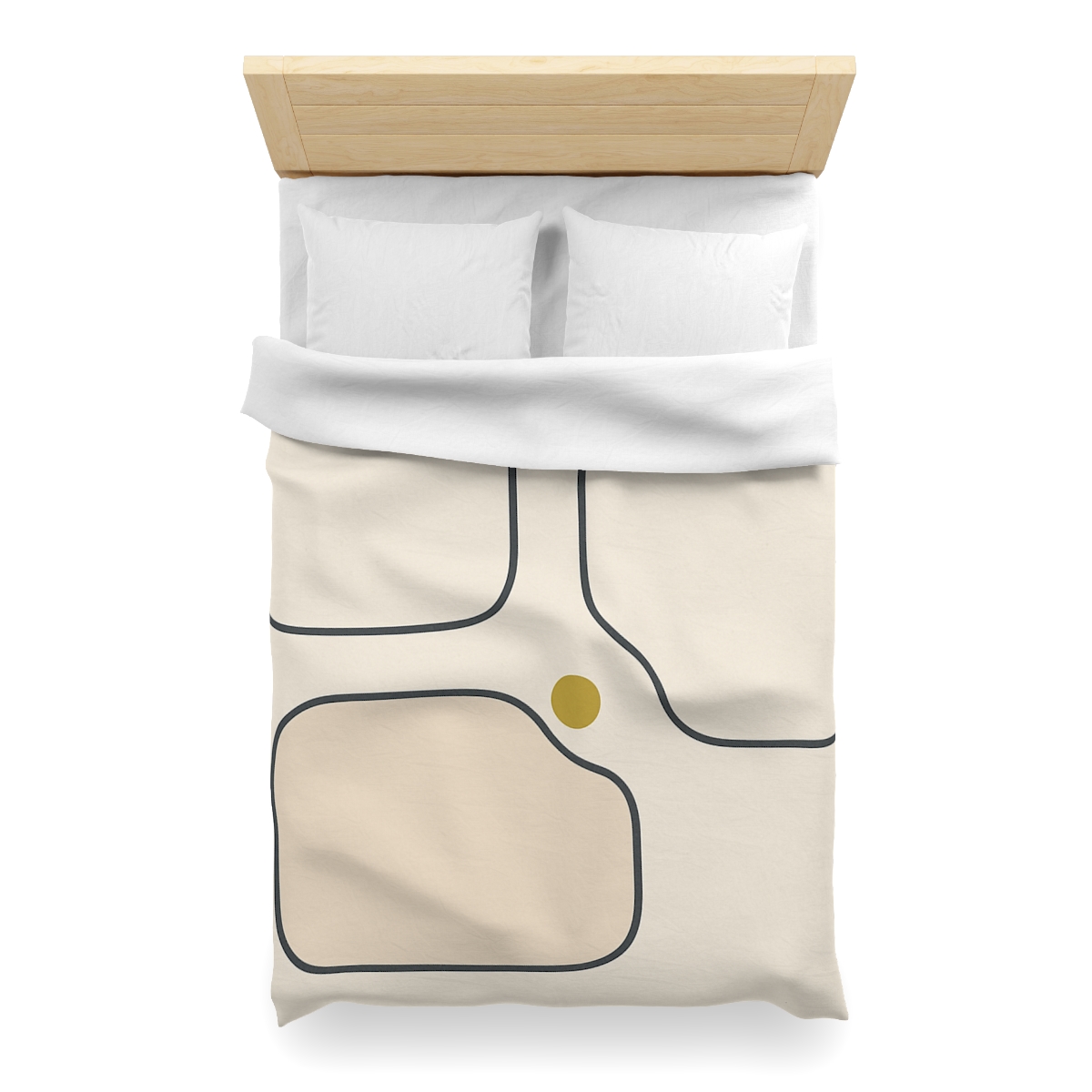 Quiet Triad With Open Center trendy bedroom duvets