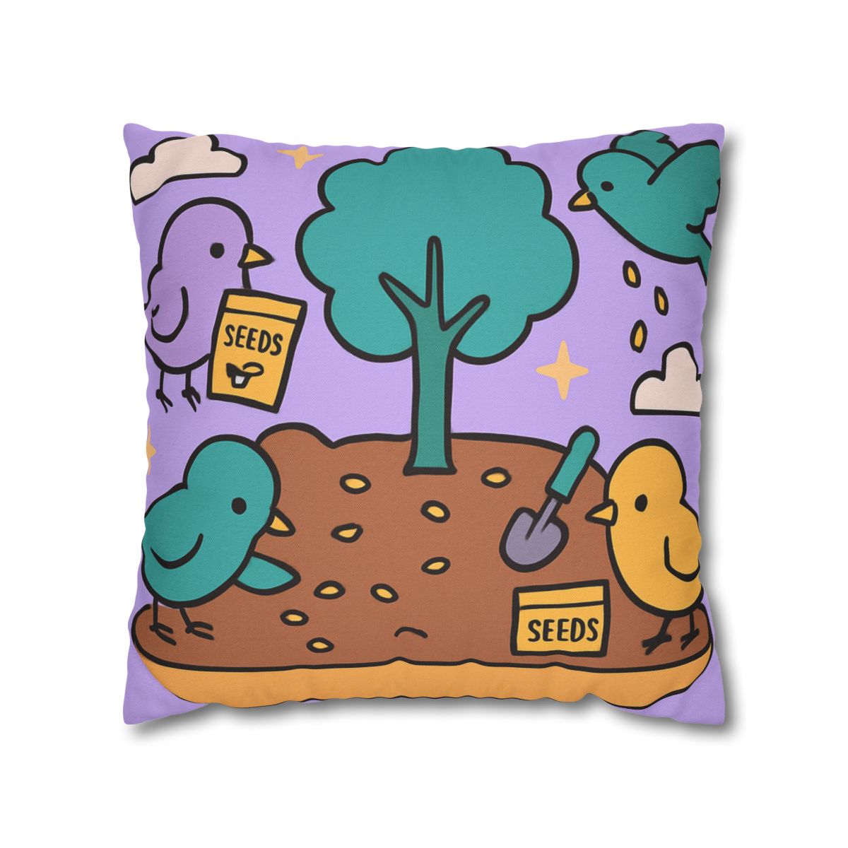 Galaxy Garden Aviary designer print pillow cases