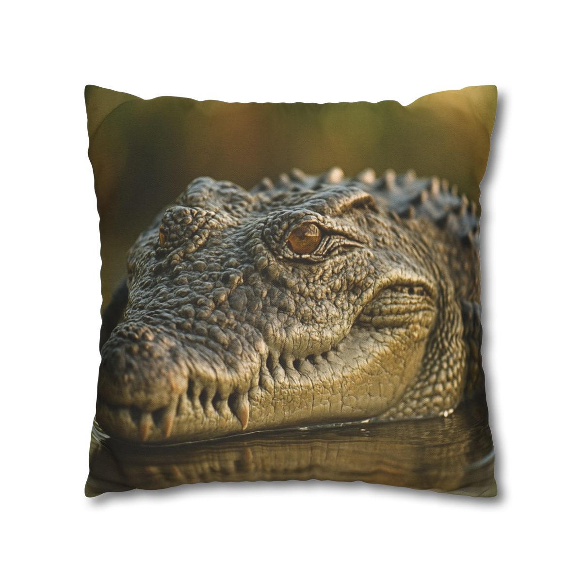 Ember Eye Saltwater Crocodile trendy patterned pillow cases