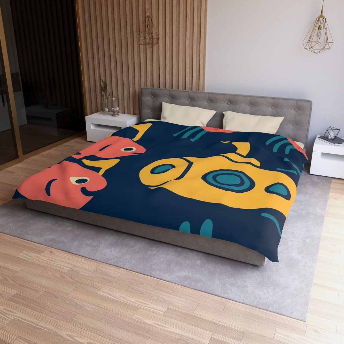 Submarine Comet Race personalized bedding duvets