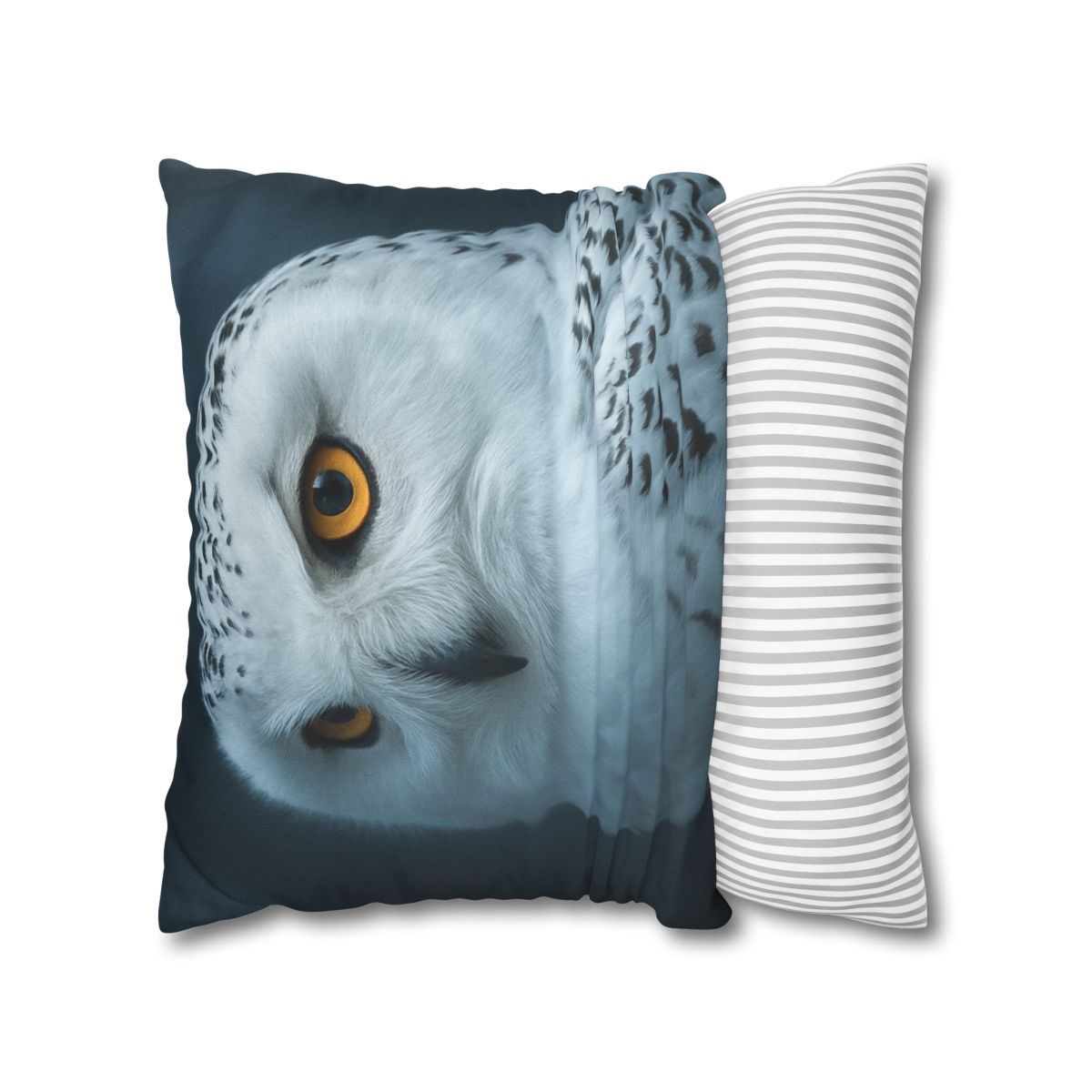 Midnight Watch Snowy Owl personalized pillow covers