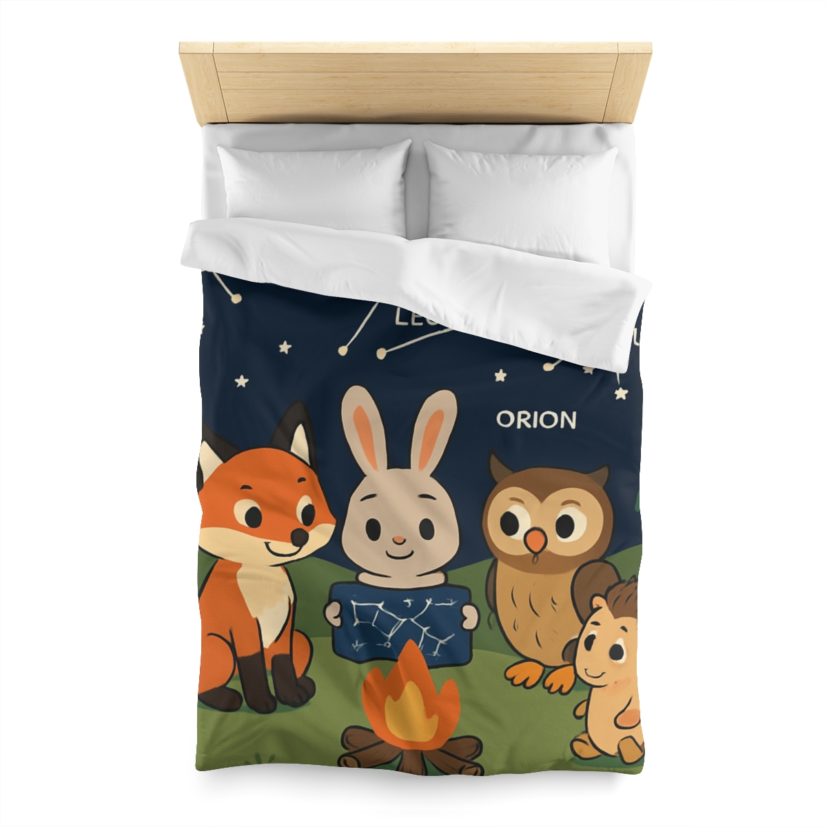 Constellation Campfire Critters custom duvets